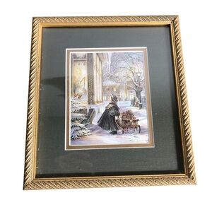 Vintage 1992 Trisha Romance Star Of Wonder framed reproduction print